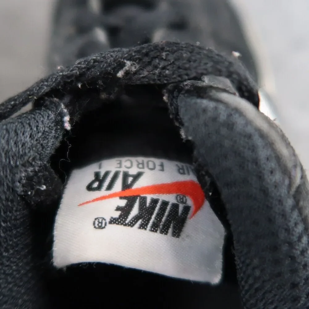 Nike Shoes Youth 5.5 Sneakers Air Force 1 Lifestyle Active Casual Leather Black